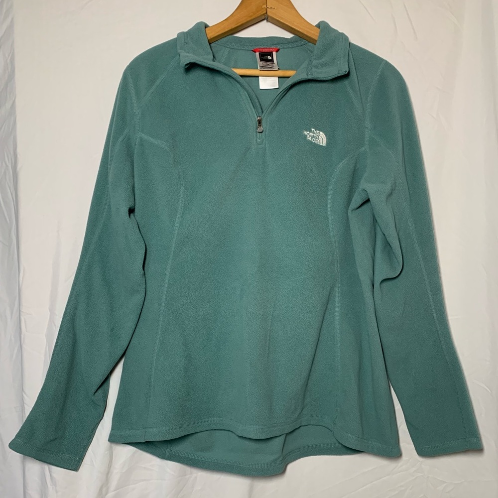 North Face Fleece Green/Teal Quarter-Zip